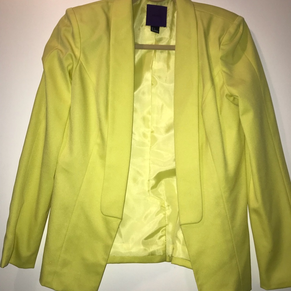 Neon yellow blazer